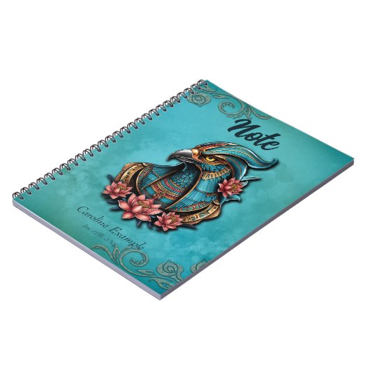 Ägyptischer Falke, Gott. Notizblock (Linke Seite)