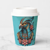 Ägyptischer Falke, Gott. Pappbecher (Rückseite)