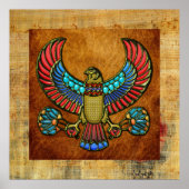 Ägyptischer Falke Poster (Vorne)