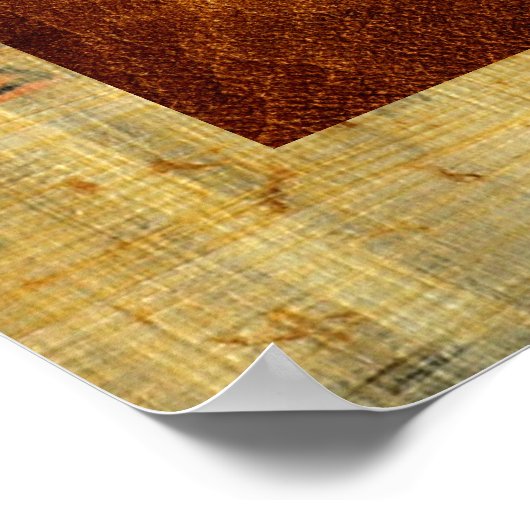 Ägyptischer Falke Poster (Ecke)