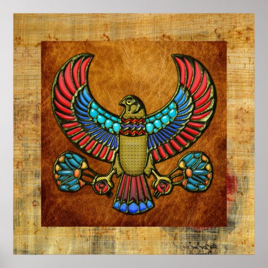 Ägyptischer Falke Poster (Vorne)