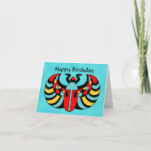 Ägyptischer farbenfroher Scarab-Käfer Geburtstag Karte (Vorderseite)