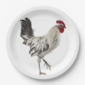 Ägyptischer Fayoumis-Rooster Pappteller (Vorderseite)