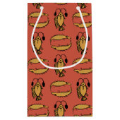 Ägyptischer Fisch, Krokodil auf der Red Small Gift Kleine Geschenktüte (Rückseite)