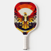 Ägyptischer Flaggenadler Pickleball Schläger (Rückseite)