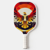 Ägyptischer Flaggenadler Pickleball Schläger (Vorderseite)