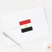 Ägyptischer Flaggensticker Quadratischer Aufkleber (Umschlag)
