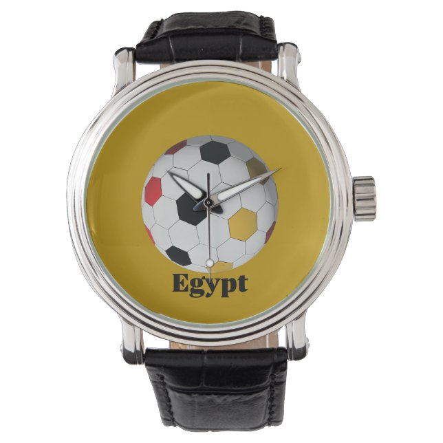 Ägyptischer Fußball Armbanduhr (Vorderseite)