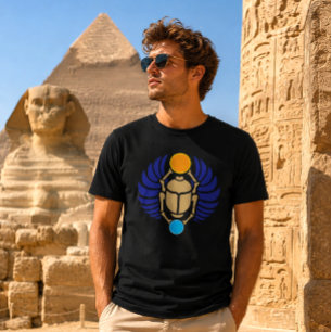Ägyptischer geflügelter Skarabäus-Käfer anpassbare T-Shirt