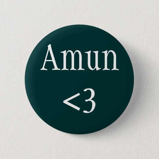 Ägyptischer Gott - Amun-Liebe-Abzeichen Button (Vorderseite)