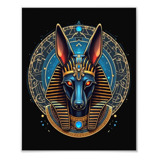 Ägyptischer Gott Anubis Alte Ägyptische Mythologie Fotodruck (Vorne)