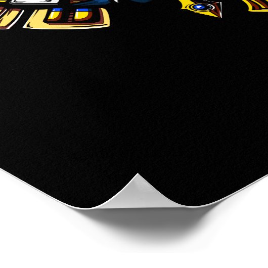 Ägyptischer Gott Anubis Ancient Wolf Pharaoh Poster (Ecke)