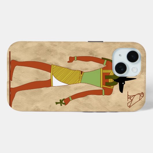 Ägyptischer Gott Anubis Case-Mate iPhone Hülle (Rückseite (Horizontal))