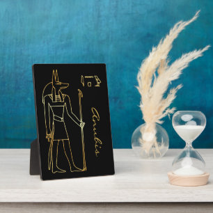 Ägyptischer Gott Anubis Pagan Altar Fotoplatte