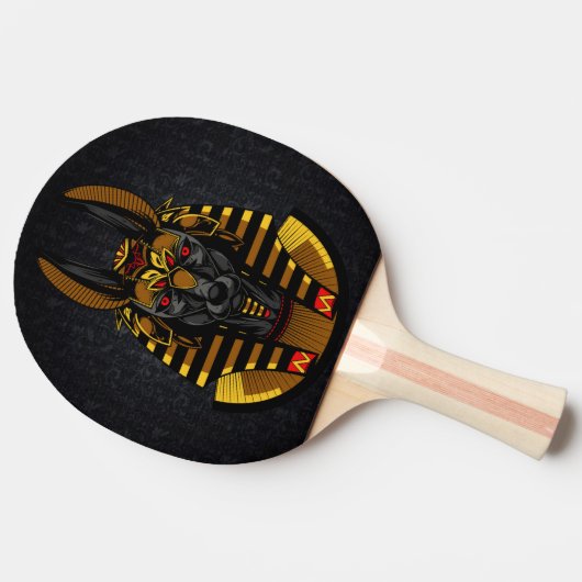 Ägyptischer Gott Anubis Ping Pong Paddle Tischtennis Schläger (Seitenansicht)
