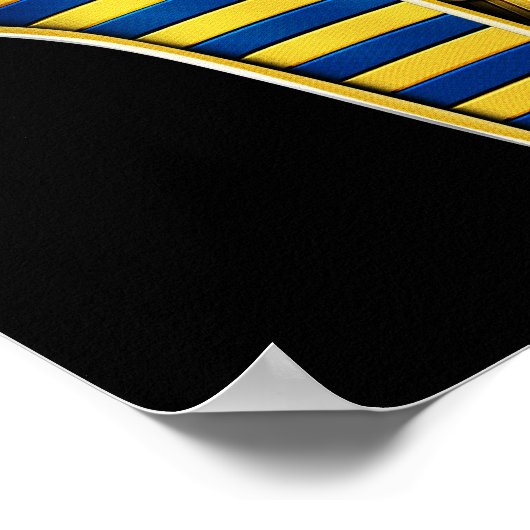 Ägyptischer Gott Anubis Poster (Ecke)