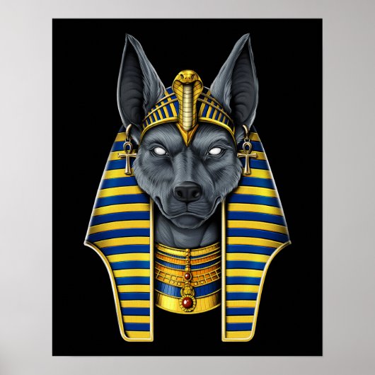 Ägyptischer Gott Anubis Poster (Vorne)
