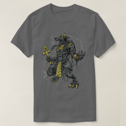 Ägyptischer Gott Anubis T-Shirt (Design vorne)