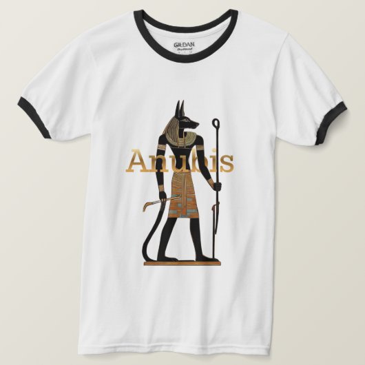 Ägyptischer Gott Anubis T-Shirt (Design vorne)