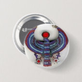 ÄGYPTISCHER GOTT HORUS BUTTON (Vorne & Hinten)