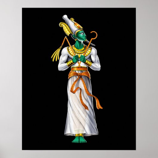 Ägyptischer Gott Osiris Poster (Vorne)