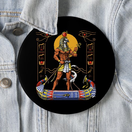 Ägyptischer Gott Ra Button (Beispiel)