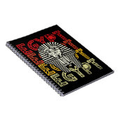 Ägyptischer Gott Tutankhamun Retro Ägypten Pharao Notizblock (Rechte Seite)