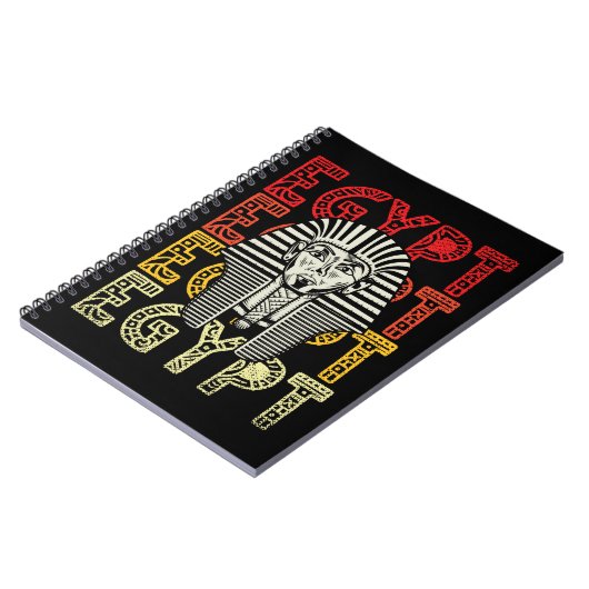 Ägyptischer Gott Tutankhamun Retro Ägypten Pharao Notizblock (Linke Seite)