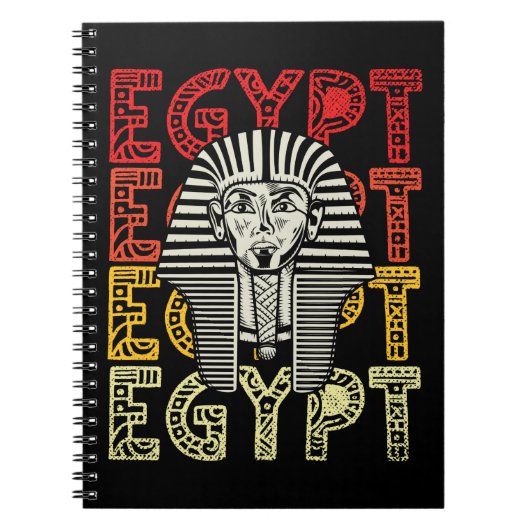 Ägyptischer Gott Tutankhamun Retro Ägypten Pharao Notizblock (Vorderseite)