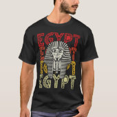 Ägyptischer Gott Tutankhamun Retro Ägypten Pharao T-Shirt (Vorderseite)