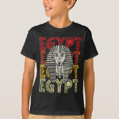 Ägyptischer Gott Tutankhamun Retro Ägypten Pharao T-Shirt (Vorderseite)