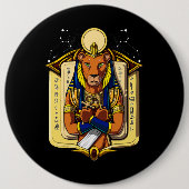 Ägyptischer Göttin-Löwin Sekhmet Gott Bastet Button (Vorderseite)