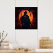 Ägyptischer Grim-Sensenmann Halloween 1 Poster (Küche)