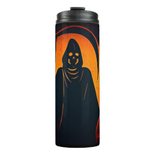 Ägyptischer Grim-Sensenmann Halloween 1 Thermosbecher