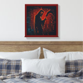 Ägyptischer Grim-Sensenmann Halloween 2 Leinwanddruck (Insitu (Schlafzimmer))