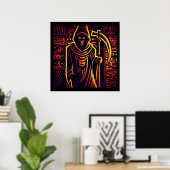 Ägyptischer Grim Sensenmann Halloween 3 Poster (Heimbüro)