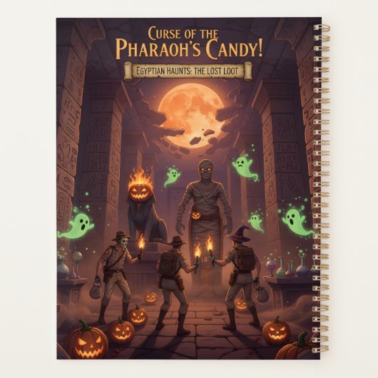 Ägyptischer Halloween-Planer Planer (Rückseite)