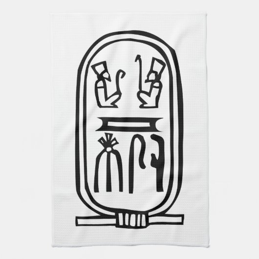 Ägyptischer Hieroglyph Geschirrtuch (Vertikal)