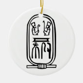 Ägyptischer Hieroglyph Keramikornament (Vorne)