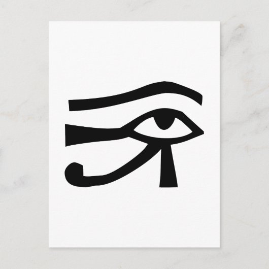Ägyptischer Hieroglyph Postkarte (Vorderseite)