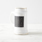 Ägyptischer Hieroglyphen Stein Bierglas (Vorderseite Links)