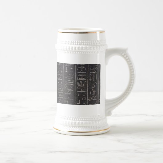 Ägyptischer Hieroglyphen Stein Bierglas (Rechts)