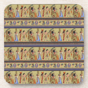 Ägyptischer Hieroglyphics-Cork-Untersetzer Getränkeuntersetzer