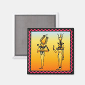 Ägyptischer Hieroglyphics-Magnet Magnet (Vorderseite/Rückseite)