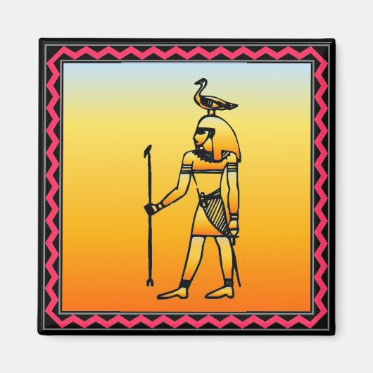 Ägyptischer Hieroglyphics-Magnet Magnet (Vorne)