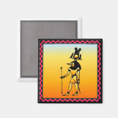 Ägyptischer Hieroglyphics-Magnet Magnet (Vorderseite/Rückseite)