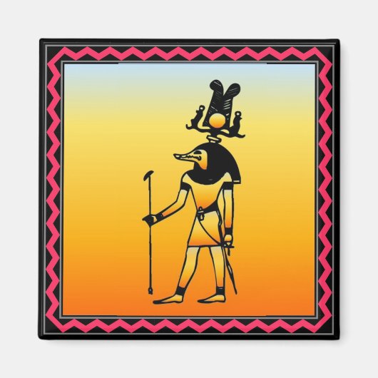 Ägyptischer Hieroglyphics-Magnet Magnet (Vorne)