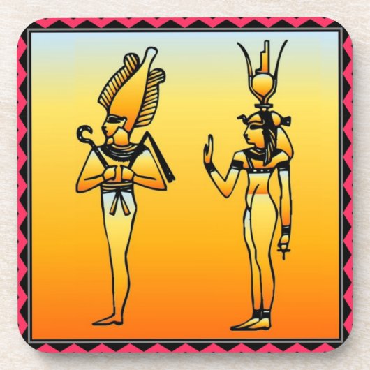 Ägyptischer Hieroglyphics-Untersetzer Untersetzer (Vorderseite)