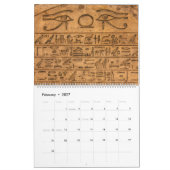 Ägyptischer Hieroglyphikkalender Kalender (Feb 2027)