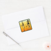 Ägyptischer Hieroglyphiksticker Quadratischer Aufkleber (Umschlag)
